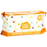5 PACK of Little One's Baby Wipes Scented 80 pack