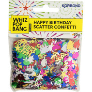 5 PACK of Korbond Happy Birthday Confetti Scatter