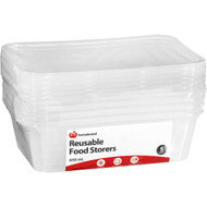 5 PACK of WW Plasticware Food Storage Rectangle 650ml 5 pack