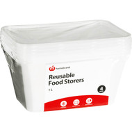 5 PACK of WW Plasticware Food Storage 1l 4 pack