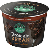 5 PACK of Green's Brownie Break Double Chocolate Fudge 75g
