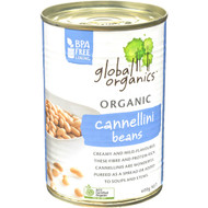 5 PACK of Global Organics Organic Cannelini Beans 400g
