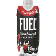5 PACK of Fuel10k Protein Liquid Breakfast Drink Strawberry 330ml