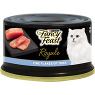 5 PACK of Fancy Feast Royale Adult Cat Food Fine Flakes Of Tuna 85g
