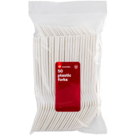 5 PACK of Essentials Plastic Forks 50 pack