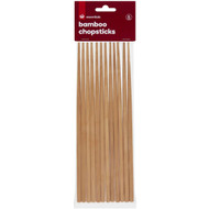 5 PACK of Essentials Bamboo Chopsticks 6 pack