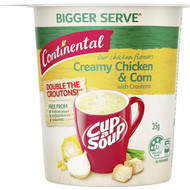 5 PACK of Continental Cup A Soup Creamy Chicken & Corn 35g
