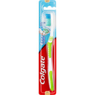 5 PACK of Colgate Extra Clean Soft Toothbrush With Rubber Tongue Cleaner