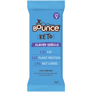 5 PACK of Bounce Keto Almond Vanilla Low Carb Bar 35g