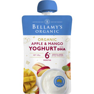5 PACK of Bellamy's Apple & Mango Yoghurt 120g