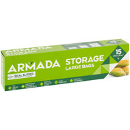 5 PACK of Armada Storage Bag Large Slider 15 pack
