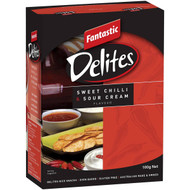 5 PACK of Fantastic Delites Snacks Sweet Chilli & Sour Cream 100g