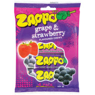 5 PACK of Zappo Grape & Strawberry Flavoured Chews 4 pack
