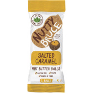 5 PACK of Nutty Bruce Salted Caramel Nut Butter Balls 42g