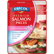 5 PACK of Safcol Salmon With Mild Red Chilli Pouch 100g