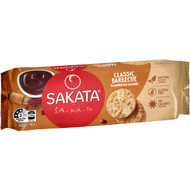 5 PACK of Sakata Rice Crackers Classic Barbecue 100g