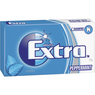 5 PACK of Wrigley's Extra Peppermint Chewing Gum Sugar Free 27g