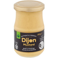 5 PACK of WW Authentic French Dijon Mustard 200g