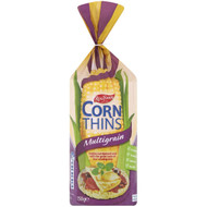 5 PACK of Real Foods Corn Thins Multigrain 150g