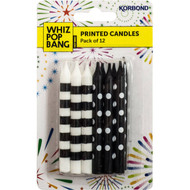 5 PACK of Korbond Party Candles Polka Dot  12 pack