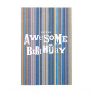 5 PACK of John Sands Awesome Stripes Birthday Card
