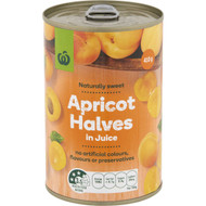 5 PACK of WW Apricot Halves In Juice Apricot 410g