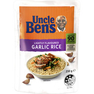 5 PACK of Uncle Ben's Lightly Flavoured Garlic Rice  250g