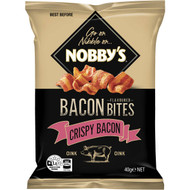 5 PACK of Nobby's Crispy Bacon Bite Snacks 40g