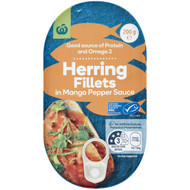 5 PACK of WW Herring Fillets In Mango Pepper Sauce 200g