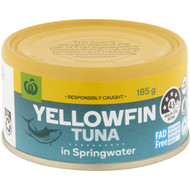 5 PACK of WW Yellowfin Tuna In Springwater  185g