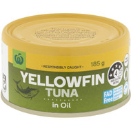 5 PACK of WW Yellowfin Tuna In Oil  185g