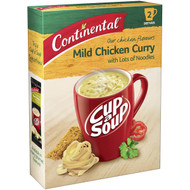 5 PACK of Continental Cup A Soup Mild Chicken Curry With Lots Of Noodles 2 pack