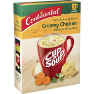 5 PACK of Continental Cup A Soup Creamy Chicken With Lots Of Noodles 2 pack