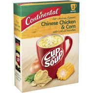 5 PACK of Continental Cup A Soup Chinese Chicken & Corn With Lots Of Noodles 2 pack