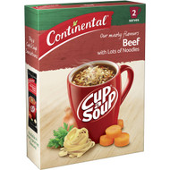 5 PACK of Continental Cup A Soup Beef With Lots Noodles 2 pack