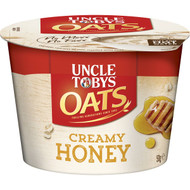 5 PACK of Uncle Tobys Oat Cups Honey Porridge 50g