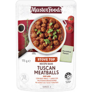 5 PACK of Masterfoods Recipe Base Tuscan Meatballs 175g