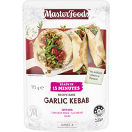 5 PACK of Masterfoods Recipe Base Garlic Kebab 175g