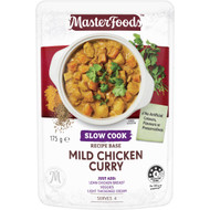 5 PACK of Masterfoods Mild Chicken Curry Slow Cook Recipe Base 175g