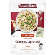 5 PACK of Masterfoods Chicken Alfredo Recipe Base 170g