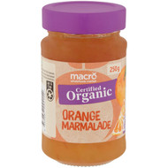 5 PACK of Macro Organic Orange Marmalade 250g