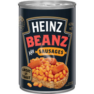 5 PACK of Heinz Baked Beans & Sausages 420g