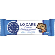 5 PACK of Aussie Bodies Protein Fx Lo Carb Bar Crunch Choc Blueberry 40g