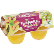 5 PACK of WW Two Fruits In Tropical Jelly 4x120g
