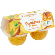 5 PACK of WW Peach In Juice 4x125g
