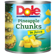 5 PACK of Dole Pineapple Premium Tropical Chunks 432g