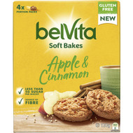 5 PACK of Belvita Soft Bakes Apple & Cinnamon 120g