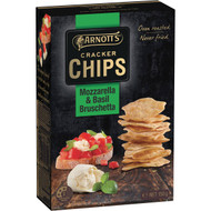 5 PACK of Arnott's Cracker Chips Mozzarella & Basil Bruschetta 150g