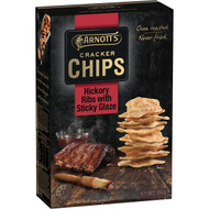 5 PACK of Arnott's Cracker Chips Hickory Ribs With Sticky Glaze 150g
