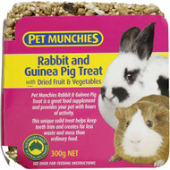 5 PACK of Pet Munchies Rabbit & Guinea Pig Treats 300g
